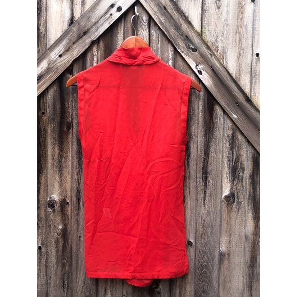 Helmut Lang 100% silk sleeveless blouse - sz small - Picture 4 of 8